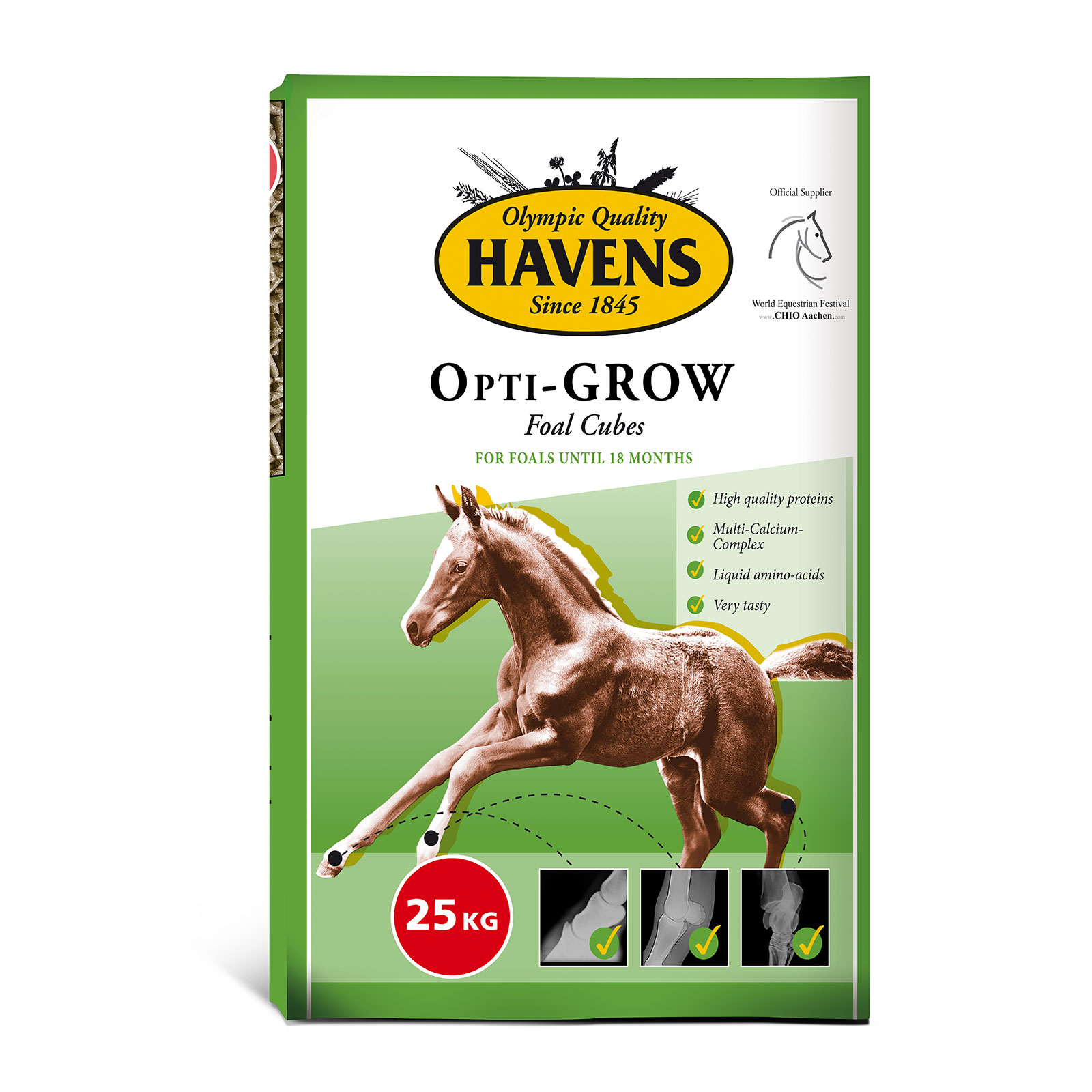 Foal-cubes Opti Grow 25kg - 